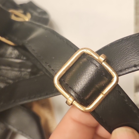 Backpack mini purse guine leather body simulated trim main image 4